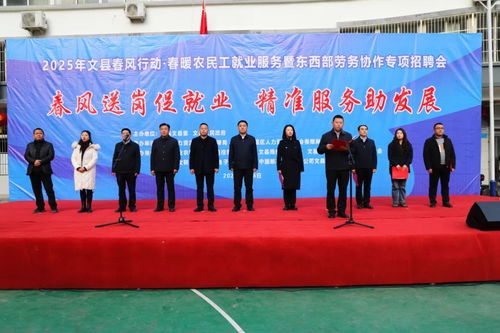 2025年隴南文縣春風行動 春暖農民工就業服務暨東西部勞務協作專項招聘會成功舉辦